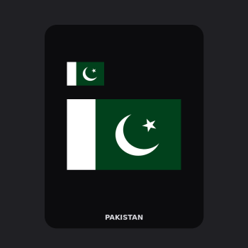 Pakistan Flag T-Shirt (Chest + Back)