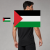 Palestine Flag T-Shirt (Chest + Back)