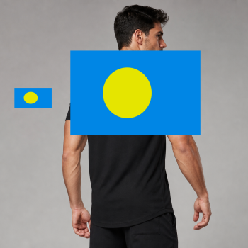Palau Flag T-Shirt (Chest + Back)