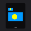 Palau Flag T-Shirt (Chest + Back)
