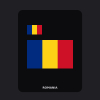 Romania Flag T-Shirt (Chest + Back)