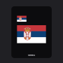 Serbia Flag T-Shirt (Chest + Back)