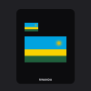 Rwanda Flag T-Shirt (Chest + Back)