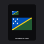 Solomon Islands Flag T-Shirt (Chest + Back)