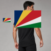 Seychelles Flag T-Shirt (Chest + Back)