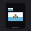 San Marino Flag T-Shirt (Chest + Back)