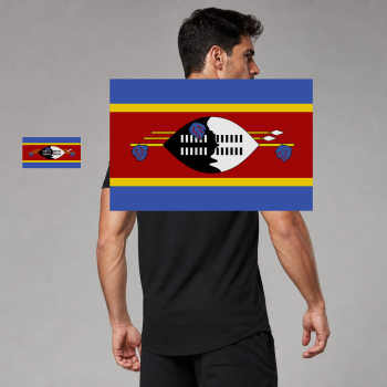 Eswatini Flag T-Shirt (Chest + Back)