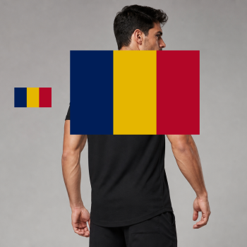 Chad Flag T-Shirt (Chest + Back)