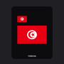 Tunisia Flag T-Shirt (Chest + Back)