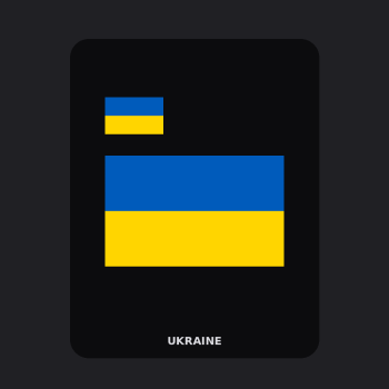 Ukraine Flag T-Shirt (Chest + Back)
