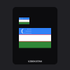 Uzbekistan Flag T-Shirt (Chest + Back)