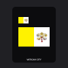 Vatican City Flag T-Shirt (Chest + Back)