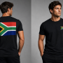 South Africa Flag T-Shirt (Chest + Back)