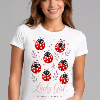 Lucky Girl Ladybug Women's T-Shirt