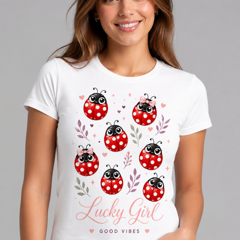 Lucky Girl Ladybug Women's T-Shirt